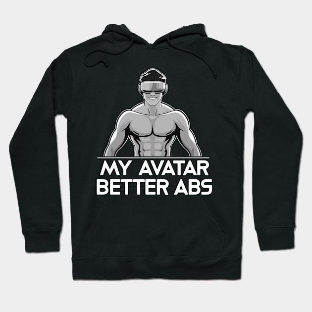 Gym Bro VR headset Funny Gifts Hoodie by GrafiqueDynasty